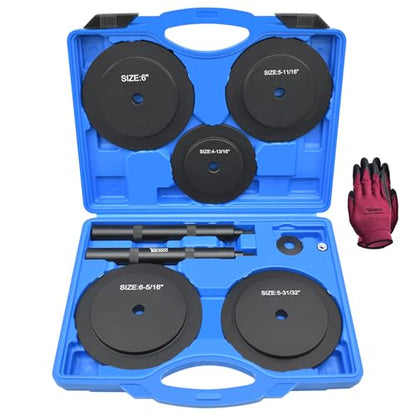 Truck Hub Seal Installer Kit, 4-13/16" to 6-5/16" Large Race and Heavy Duty Seal Drivers for Class 7 & Class 8 Trucks