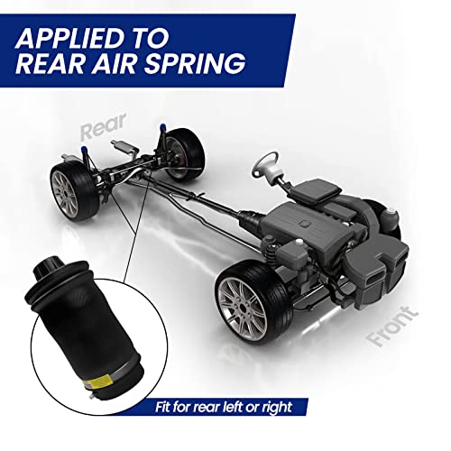 2Pcs Rear Air Spring Suspension Compatible with 2007-2019 Benz W164 X164 GL320 GL350 GL450 GLE350 GLE450 AMG GLS450 ML320 ML350 ML450 1643201025 1643200725 1663200325