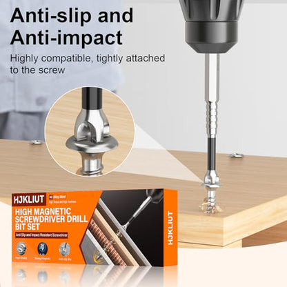High Magnetic Screwdriver Drill Bit Set - 12Pcs K5 Impact Resistant Non Slip Bit - Magnetic Screwdriver Set - Screwdriver Bit Set - 25 50 65 70 90 150mm (12Pcs) - color: 12 Pcs