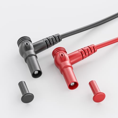 Goupchn 6PCS Multimeter Test Leads Kit with Push On Alligator Clips | Precision Sharp Probes, Digital Electrical Test Probes, 1000V 10A - style: P1506B