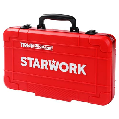 STARWORK TRUE MECHANIC™ 30-Piece 2-IN-1 Ratcheting Wrench Set, 120-Tooth, SAE&Metric, Gift Series with Red Case, Professional