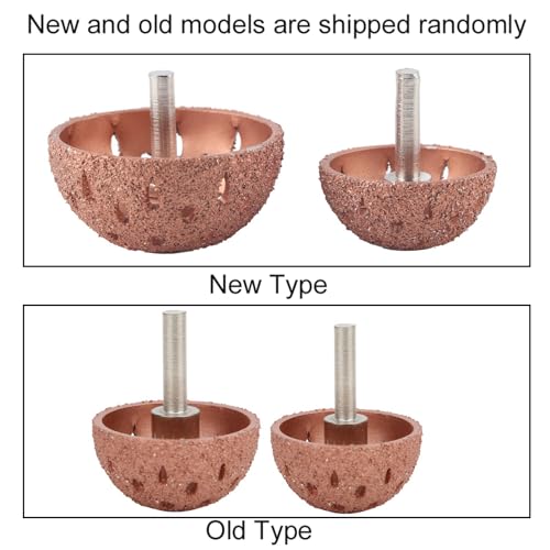 Acouto 2Pcs Tungsten Buffing Wheels Bowl Type Grinding Head Tungsten Steel Buffing Wheel for Car Tire Grinding Polishing Tire Repair Patch Tools Grinder Power Tool Accessories Kit