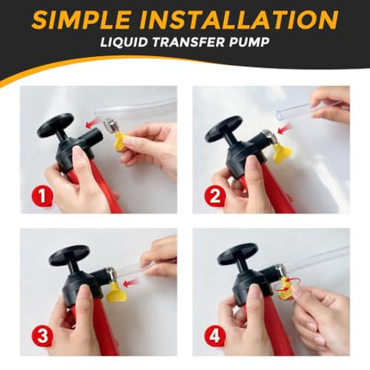 Multi purpose liquid transfer pump,manual pump siphon, fish tank siphon pump, fuel siphon pump, lawn mower oil pump, RV Antifreeze Pump Kit.Suitable for transferring liquids such as water and fuel.
