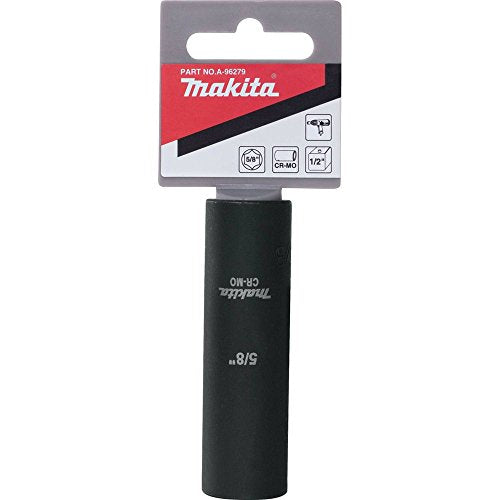 Makita A-96279 5/8" Deep Well Impact Socket with 1/2" Drive - size: 5/8"