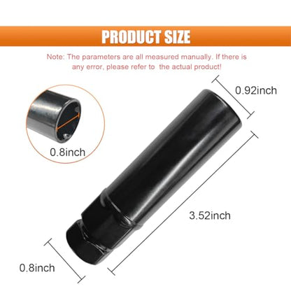 Large 6 Spline Tuner Lug Nut Key, Car Wheel Lock Removal Tool | Replacement for Spline Lug Nut, Aftermarket Lug Nut Socket Key Tool for 21mm (13/16") and 22mm (7/8") Hex Socket Wrench - size: Large 6 Spline