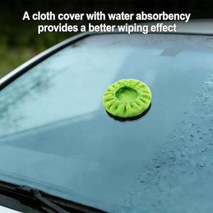 Car Care Microfiber Cloths for Windshield Cleaner,7 PCS Microfiber Cloths for Inside Windshield Cleaning Tool Pads,Clean Replacement Accessories (Green) - color: Green