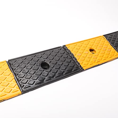 Nisorpa 2'' Rise Rubber Curb Ramp 22000lbs Heavy Duty Loading Threshold Ramp 10 Ton Driveway Ramp Car Slope Ramps for Loading Dock Motorcycles Warehouse Sidewalk Wheelchair Shed Garage