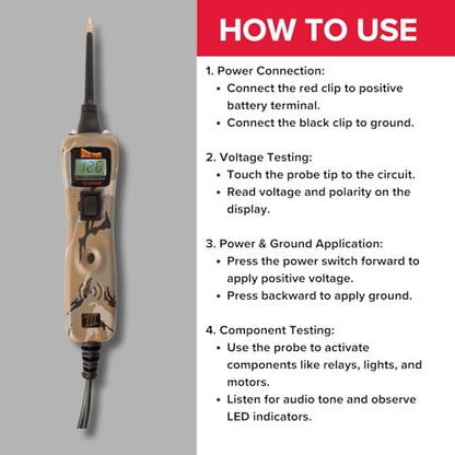 Power Probe 3 Circuit Tester, Supplies Power & Ground (PP3CSCAMO) - color: Camo - Limited Edition