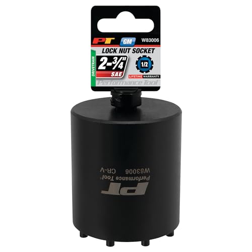 Performance Tool W83006 Axle Nut Socket (1/2-Inch Drive 9 Lug GM)