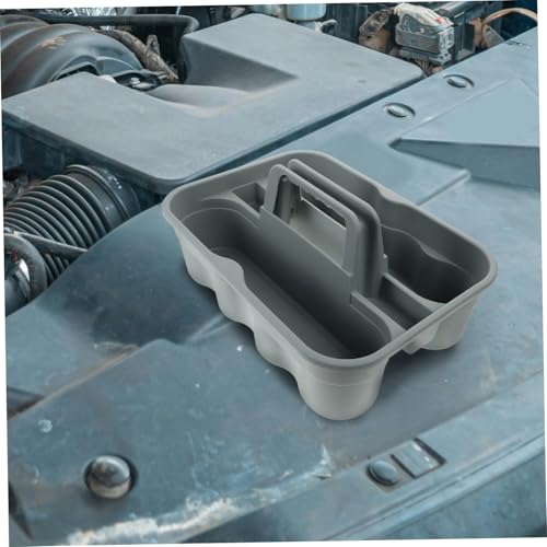 VALICLUD Plastic Cleaning Supplies Tool Tote Storage Basket Handle Portable Storage Organizer Basket for Car Accessories