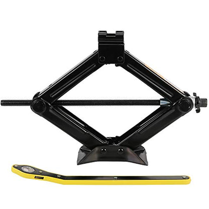 2 Pack Car Scissor Jack, 1.5 Tons 3307 Lbs Capacity Heavy Duty Car Jack with Ratchet Wrench, Portable Tire Jack for Cars, Truck, Sedan, SUV, MPV