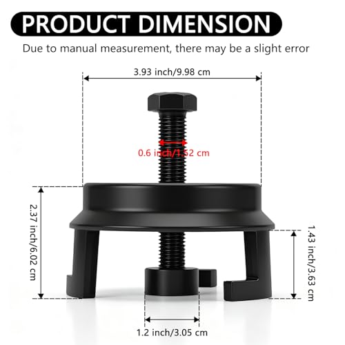 25264 Harmonic Balancer Puller, Compatible with Chrysler Jeep Dodge, Harmonic Damper Puller for Automotive Engine Balancer Removal Replacement, LS Crank Pulley Puller for GM