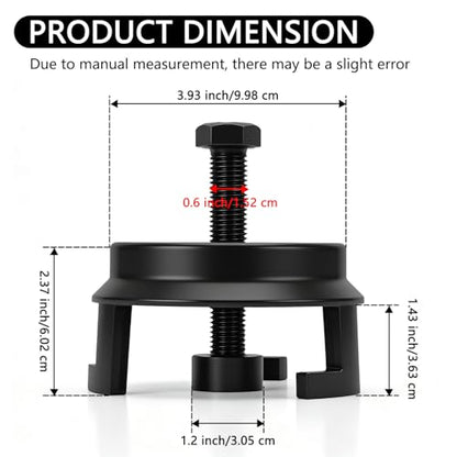 25264 Harmonic Balancer Puller, Compatible with Chrysler Jeep Dodge, Harmonic Damper Puller for Automotive Engine Balancer Removal Replacement, LS Crank Pulley Puller for GM