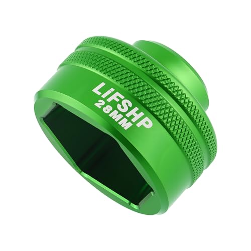 28MM Oil Filter Socket, 3/8" Drive For Dodge Ram 6.7L Cummins Other Vehicles Oil/Fuel Filter Removal Tool-Green - color: Green, size: 28MM