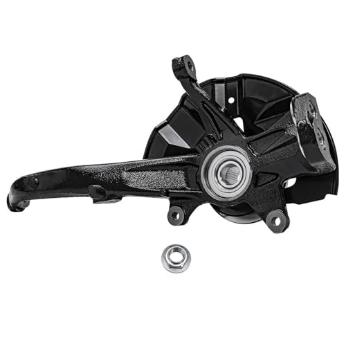 Detroit Axle - Front 4pc Steering Knuckles Kit for Ford Fusion Lincoln MKZ Zephyr Mercury Milan, 2 Disc Brake Calipers w/Bracket 2 Steering Knuckles & Wheel Bearing Hubs Replacement - size: 4BU47673/Kit