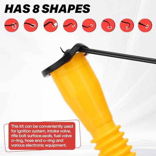 10-Piece Hook and Pick Set, Automotive Pick Tool Set for Car Auto Oil Seal/O-Ring Seal, Gasket Hook, Puller Remover Tools