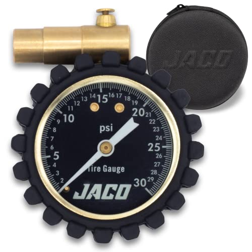 JACO FTX-30 Low Pressure Presta Tire Gauge for Bikes (Max 30 PSI) | Fatbike & MTB Series - style: 0-30 PSI