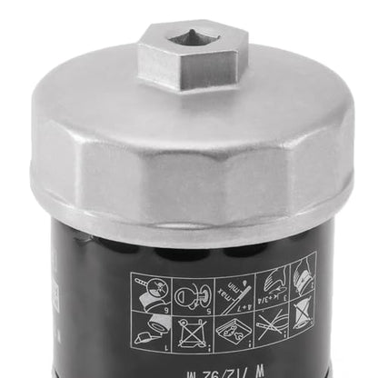 74mm 14Flutes Oil Filter Cap Wrench Removal Tool Socket Compatible with Mercedes Benz, Audi, Sprinter, VW, Porsche, Volkswagen, Mazda, Silver Heavy-Duty Aluminum - style: Aluminum