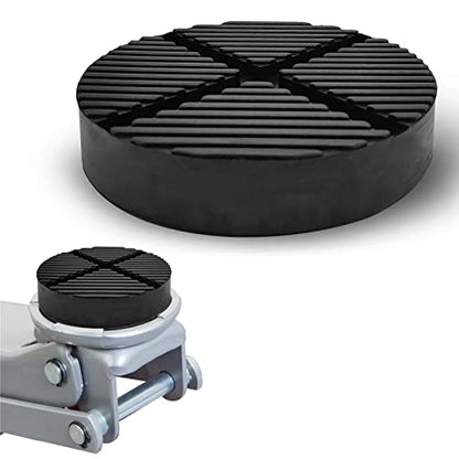 Universal Floor Jack Adapter - Cross Groove Design, Side Frame Rail Protector, Jack Pad Adapter
