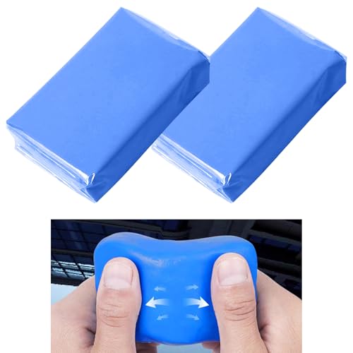 2PCS Auto Detailing Car Clay Bar Magic Clay Bar Cleaner Detailing Tools, Clay Bars for Car Detailing Clean Car Wash 100g Each - size: 2PCS