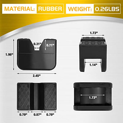 TONDA Jack Stand Pads, Universal Rubber Jack Pad Adapter, Rail Pinch welds Protector, 4 Pack - color: 4 PACK