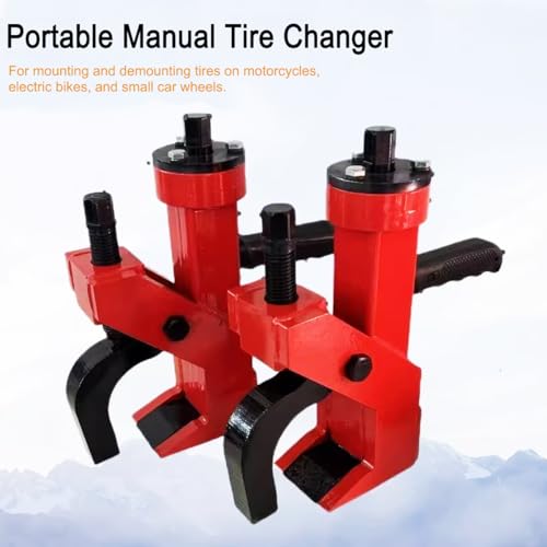 INTBUYING Manual Tire Bead Breaker with Patented Handle Adjustable Hammer Tire Remover Heavy Duty Tires Car Repair,Red