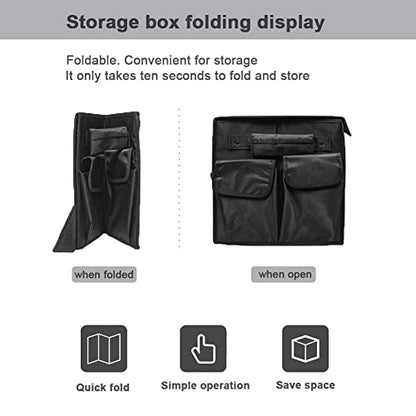 Non-slip Car Organizer, Multi-Use Collapsible Car Storage Box, Portable Auto Cargo Storage Bin for Car SUV Truck, Waterproof Outdoor Camping Picnic Storage Container,