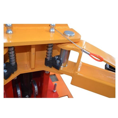 KATOOL 10000lbs 2 Posts Lift Auto Lift KT-H100 Shop Home auto lift car lift Floor Plate Auto Hoist, 112*18*36inch, Red