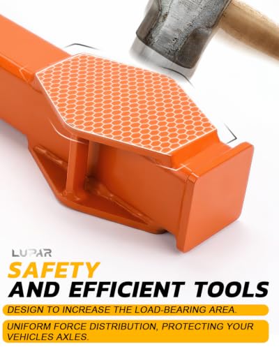 Wheel Bearing Hub Removal Tools Kit for 5, 6 and 8 Lug Bolt-On Hubs | Hub Buster Puller for Seized Wheel Bearing Hub Assemblies, Automotive Axle Hub Removal Tool - color: Orange