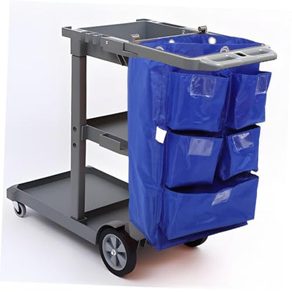 Janitorial Cleaning Bag Car Detailing Bag Organizer Strong Cleaning Trolley - color: Blue