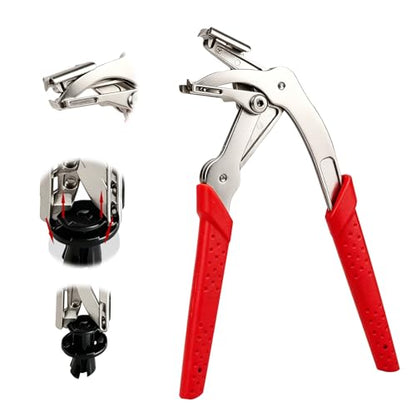 Ocean Pearl 2026 Car Clip Pliers, Trim Clip Removal Tool, Plastic Fastener Remover, Panel Clip Removal Pliers for Push Pin, Door Panel, Bumper, Fender, 17-4 PH Stainless Steel