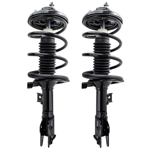 Detroit Axle - Front Struts Sway Bars for 2008-2011 Mitsubishi Lancer [GTS] 2 Struts with Coil Spring Assembly 2 Sway Bar End Links 2009 2010 Replacement Suspension Kit - size: 4QS54595/Sway Kit