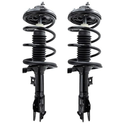 Detroit Axle - Front Struts Sway Bars for 2008-2011 Mitsubishi Lancer [GTS] 2 Struts with Coil Spring Assembly 2 Sway Bar End Links 2009 2010 Replacement Suspension Kit - size: 4QS54595/Sway Kit