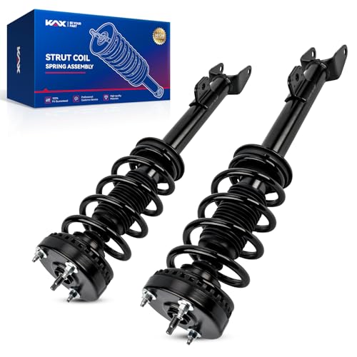 KAX Front Struts for Dodge 2012-2013 2018 Charger, 2012 2014 Challenger Front Shocks Quick Complete Struts Assembly with Coil Spring Set of 2, Replace 472665 | 2x Strut Spring Assembly Shock Absorber for 2014-2016 Charger 3.6L,2012-2013,2018 Charger 3.6L