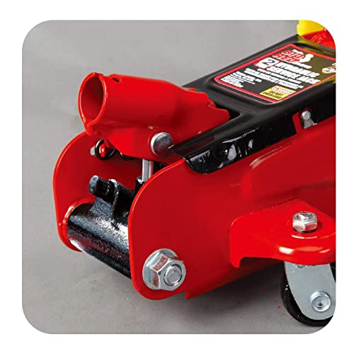 Big RED TAM82012 Torin Hydraulic Trolley Service/Floor Jack with Blow Mold Carrying Storage Case, 2 Ton (4,000 lb) Capacity, Red - style: 2 ton floor jack