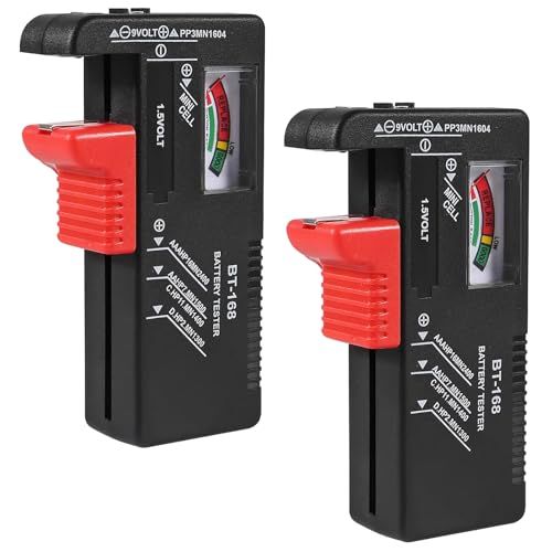 2Pcs Universal Battery Tester Battery Checker for AA AAA C D 9V Household Small Electrical Equipment Monitor - color: 2pcs BT-168