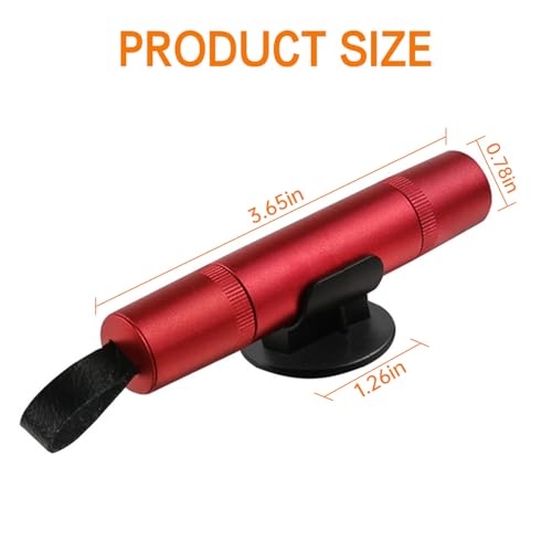 4Pcs Safety Hammer, 2 in 1 Car Window Breaker and Seatbelt Cutter, Red | 2026 Upgraded Portable Emergency Escape Tool for Car, Underwater Glass Breaker for Automotive Accidents