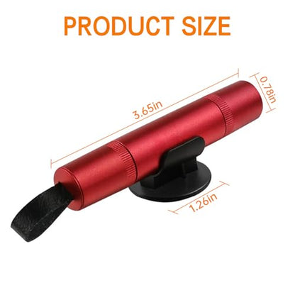 4Pcs Safety Hammer, 2 in 1 Car Window Breaker and Seatbelt Cutter, Red | 2026 Upgraded Portable Emergency Escape Tool for Car, Underwater Glass Breaker for Automotive Accidents