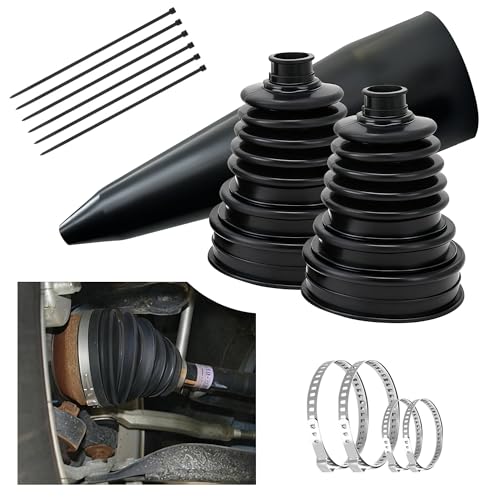 2PCS CV Axle Boot Repair Kit with Expander Tool and Clamps, Split CV Boot Repair Kit for 20-25mm Shafts to Protect Universal CV Joints, fits Select Joint for 2.41" 2.81" 3.43" Calibers