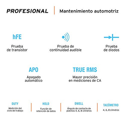 TRUPER MUT-105 Professional Digital Multimeter for automotive maintenance