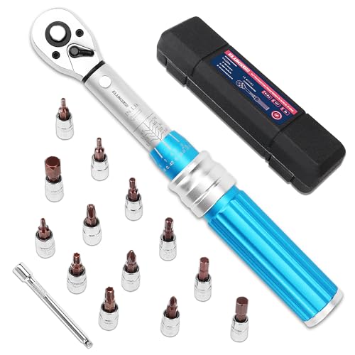 PRIDE&CRAFT 1/4 Torque Wrench Set 10-50 IN.LB (1-6NM) | Click Torque Wrench For Bicycle,Scope Mounting, Gunsmithing and Maintenance