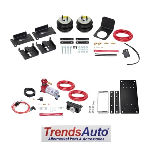 TrendsAuto Firestone Airide Rear Ride-Rite Air Spring Kit and Dual Path Analog Standard Compressor Kit fits 2019-2023 Ranger w/o In-Bed Hitch (Does not fit Raptor Model) | Includes TrendsAuto Decal - size: 2019-2023, style: Dual Path Analog
