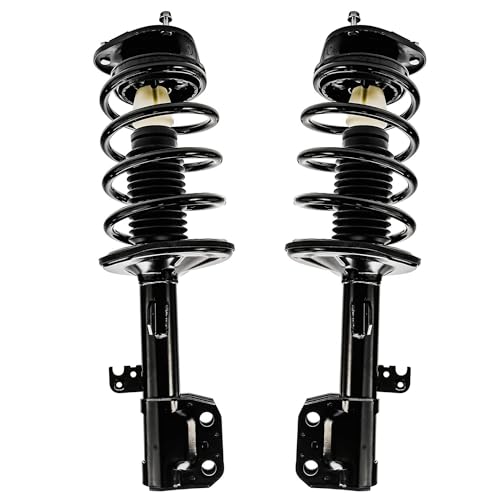 Detroit Axle - Front Struts Sway Bars for 2003-2008 Toyota Matrix | Pontiac Vibe Complete 2 Struts with Coil Spring 2 Front Sway Bar Links 2004 2005 2006 2007 Replacement Ready Strut Assembly - size: 4QS2400010/Sway Kit