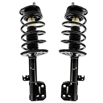 Detroit Axle - Front Struts Sway Bars for 2003-2008 Toyota Matrix | Pontiac Vibe Complete 2 Struts with Coil Spring 2 Front Sway Bar Links 2004 2005 2006 2007 Replacement Ready Strut Assembly - size: 4QS2400010/Sway Kit