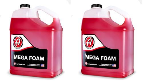 Adam’s Mega Foam Car Wash Soap (Gallon) – pH Neutral, Ultra Concentrated for Foam Cannon, Foaming Spray Gun, or Bucket – Safe for Wax, Sealants & Ceramic Coating – High Suds Car Cleaner (Pack of 2) - size: 128 fl. oz (Gallon) (Pack of 2)