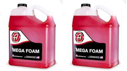 Adam’s Mega Foam Car Wash Soap (Gallon) – pH Neutral, Ultra Concentrated for Foam Cannon, Foaming Spray Gun, or Bucket – Safe for Wax, Sealants & Ceramic Coating – High Suds Car Cleaner (Pack of 2) - size: 128 fl. oz (Gallon) (Pack of 2)