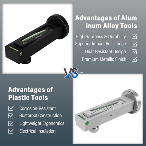 Ziopetru Camber Alignment Tool - High Precision Magnetic Wheel Gauge, Aluminum Alloy for Cars, Trucks, SUVs - Professional Caster Camber Gauge - size: Aluminum Alloy