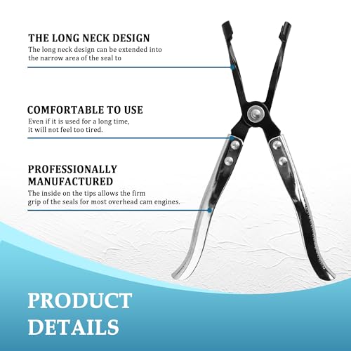 OFBAND Valve Seal Removal Tool with 6 inch Ergonomic Grip,Valve Stem Removal Tool to Remove and Install Stem Seals for Proper Seal,Universal Valve Seal Tool Car Accessories for Car SUV