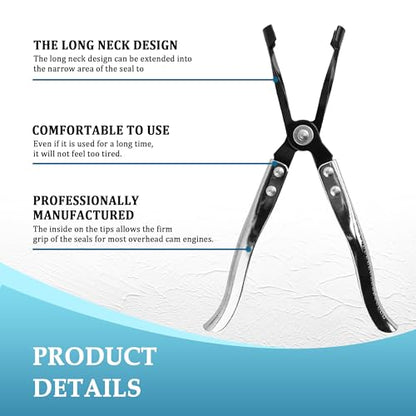 OFBAND Valve Seal Removal Tool with 6 inch Ergonomic Grip,Valve Stem Removal Tool to Remove and Install Stem Seals for Proper Seal,Universal Valve Seal Tool Car Accessories for Car SUV