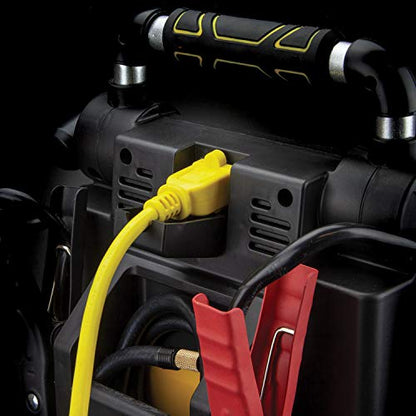 Stanley J7C09D 1400 Peak Amp Automotive Jump Starter, Portable Power – Triple 15W USB Ports, 120 PSI Air Compressor for Tires & Sports Equipment - size: 1400 Amps